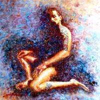 dipinto olio su tela,cm 50 x 50