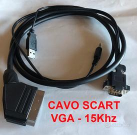 Cavo scart 15khz per rivivere i games del passato!