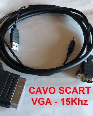 Cavo scart 15khz per rivivere i games del passato!