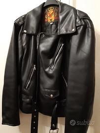 Giubbotto Chiodo tg.L nero moto come nuovo