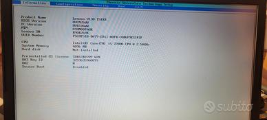  LENOVO V130 15IKB per ricambi Schermo OK    
