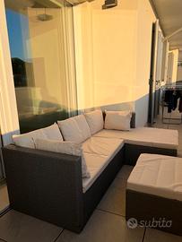 Set Salotto da Giardino in Polyrattan