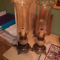 Lumi in onice e ottone 