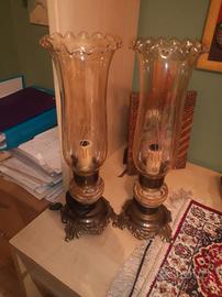 Lumi in onice e ottone 