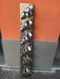 Portabottiglie in acciaio