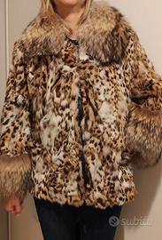 Giacca Lipi Cat bordata volpe collo e polsi NUOVA