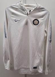 Zip Felpa Maglia Inter Nike bianca TG L training Sports In vendita a Vicenza
