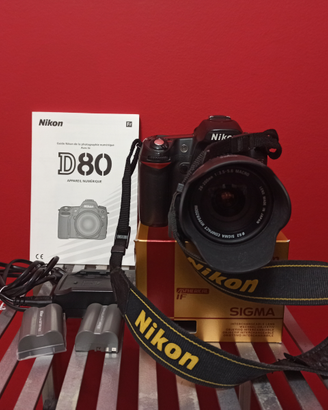 Reflex Nikon D80 + Sigma 28-200
