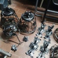 vasi in ferro battuto