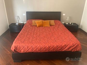 Letto matrimoniale con contenitore La Falegnami