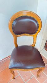 Sedie in pelle