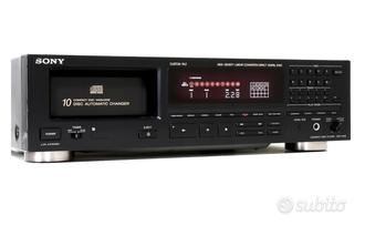Sony cdp-c910 cd player changer 10 cd + magazzino  			