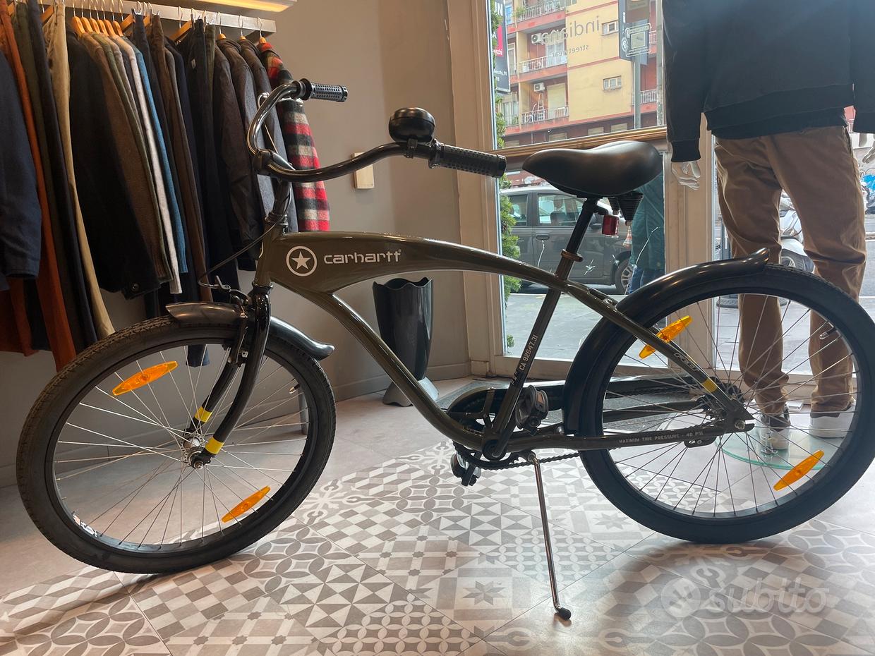 Sella Bici Lowrider Bianca Stile Cruiser Per Chopper - Protezione Posteriore Old School