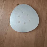 plafoniera argentata