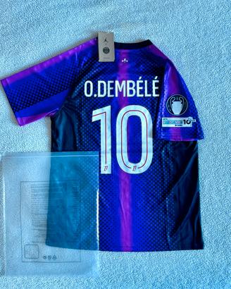 Maglia PSG - O.Dembélé 10 - Patch UCL - Taglia M