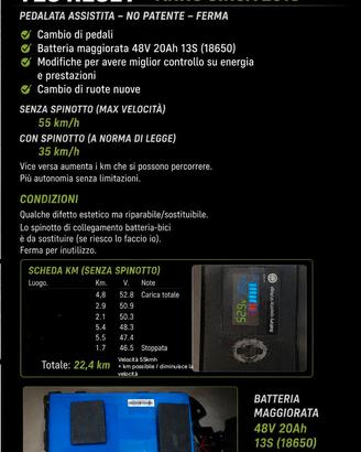 Bici - scooter - pedalata assistita elettrica 