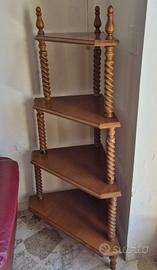 Angoliera Étagère Vintage in Legno