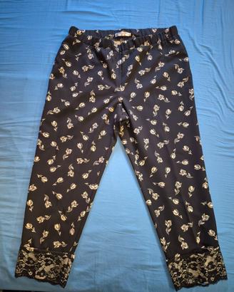 Pantaloni "Carla Ferroni" Taglia 52 con pizzo
