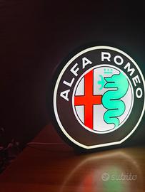 Lampada Lightbox Logo Alfa Romeo 