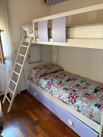 Letto a castello con materassi di buona qualità