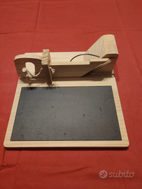 Tagliere in legno e ardesia