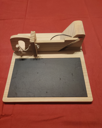 Tagliere in legno e ardesia