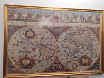 antico mappamondo Ravensburger 3000 pezzi +cornice