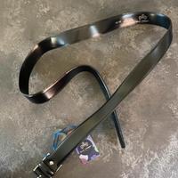 Cintura di pelle da uomo nera