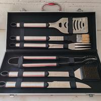 accessori barbecue in valigetta