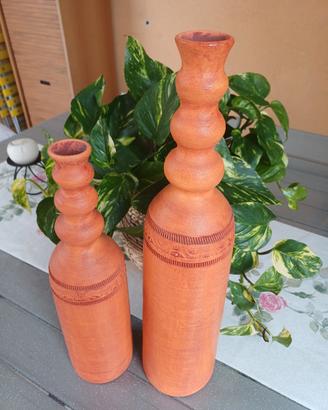 Vasi decorativi  terracotta arancio scuro