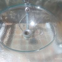 lavandino vetro inox