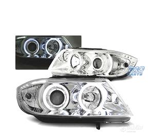 FARI BMW E90 E91 05-08 OCCHI ANGEL CCFL CROMATI