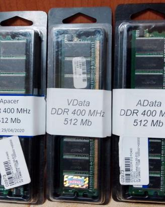 Modulo RAM DDR 400 MHZ 512 Mb x PC Fisso