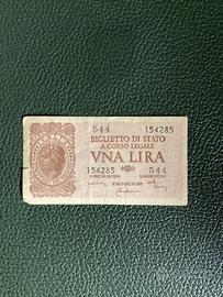 Moneta carta UNA LIRA 1935