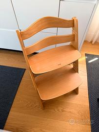 Seggiolone evolutivo hauk color legno