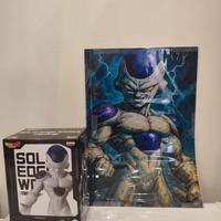 Ritratto di freezer con action figures dragon ball