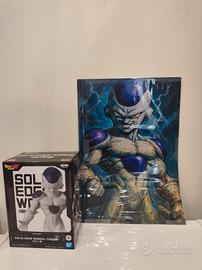Ritratto di freezer con action figures dragon ball