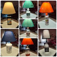 Lampade con Bottiglie Gin e Liquori vari