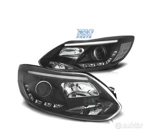 FARI FORD FOCUS 11-14 TUBO LUCE LED FONDO NERO
