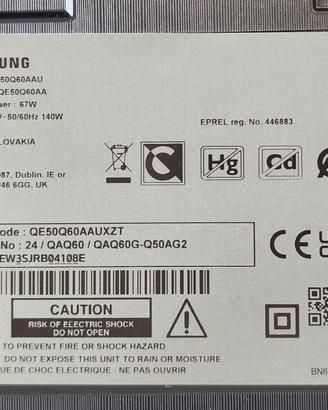 TV Qled Samsung QE50Q60AAUXZT