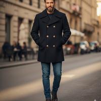 Cappotto Peacoat  Blu Notte