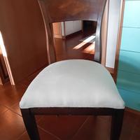 numero 4 sedie in mogano, eleganti