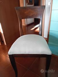 numero 4 sedie in mogano, eleganti