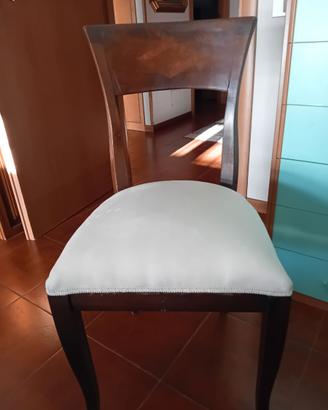 numero 4 sedie in mogano, eleganti