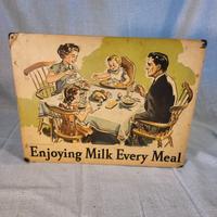 1953 Los Angeles cartello originale consumo latte.