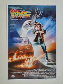 Michael J. Fox Robert Zemeckis Beckett COA