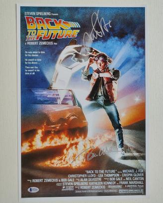 Michael J. Fox Robert Zemeckis Beckett COA