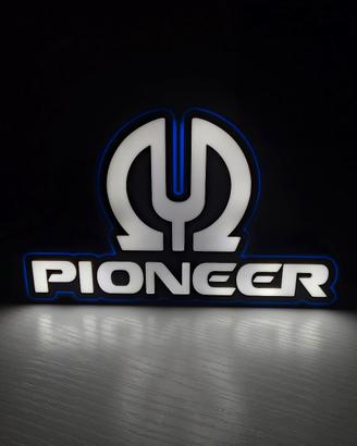 Lampada LED Pioneer – Insegna luminosa 3D – luce
