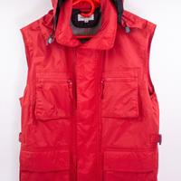 Gilet impermeabile ASPESI rosso con cappuccio