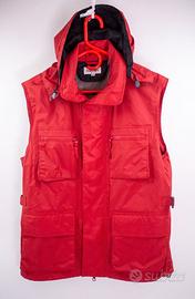 Gilet impermeabile ASPESI rosso con cappuccio